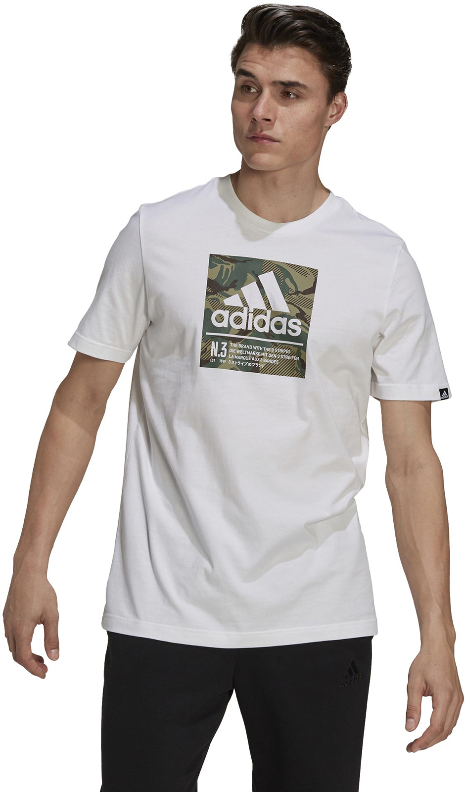 фото Футболка мужская m cmo t adidas белая l