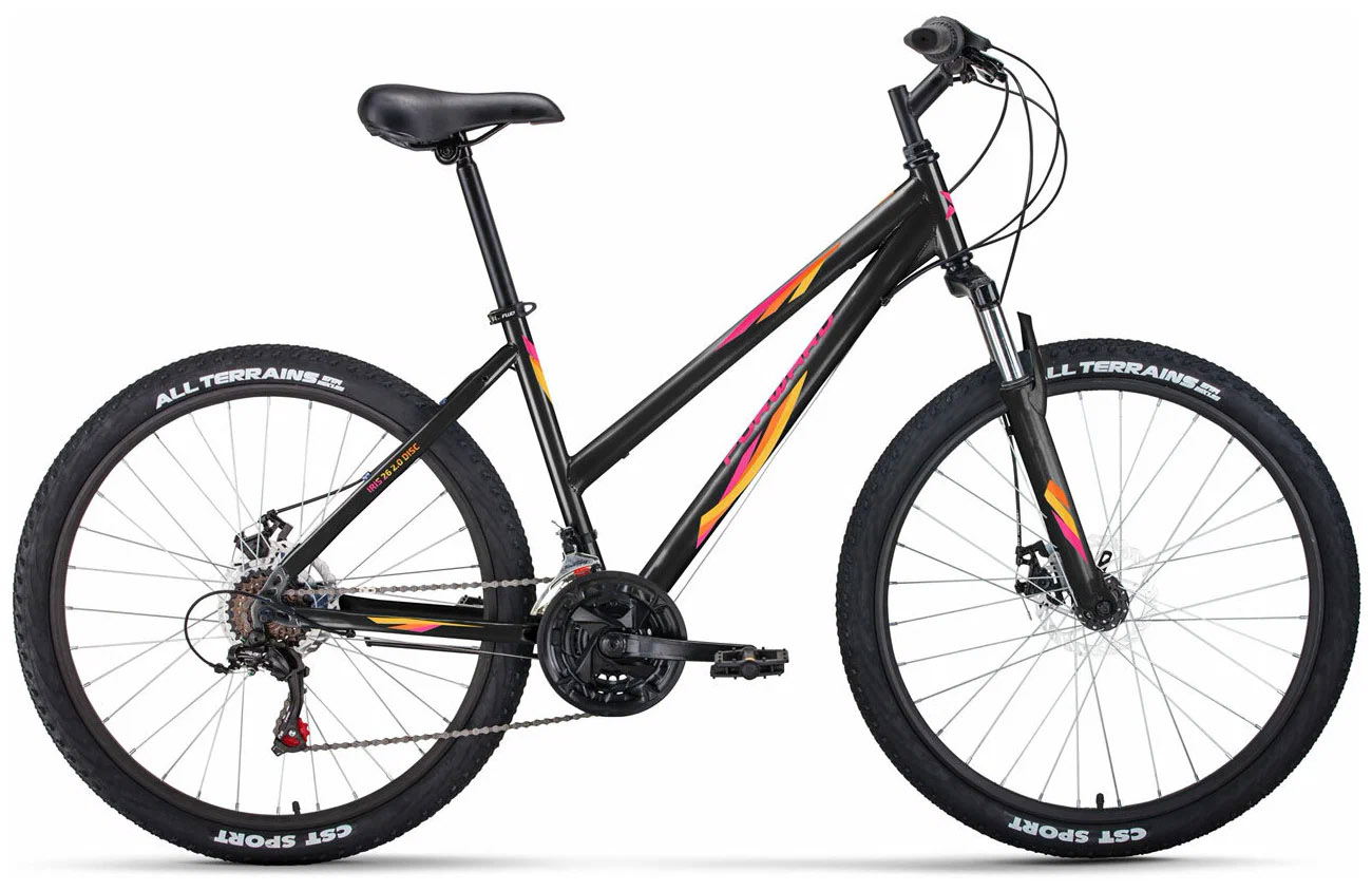 Велосипед 26 FORWARD IRIS 2.0 (DISK) (18-ск.) 2022 (рама 17) черный/розовый