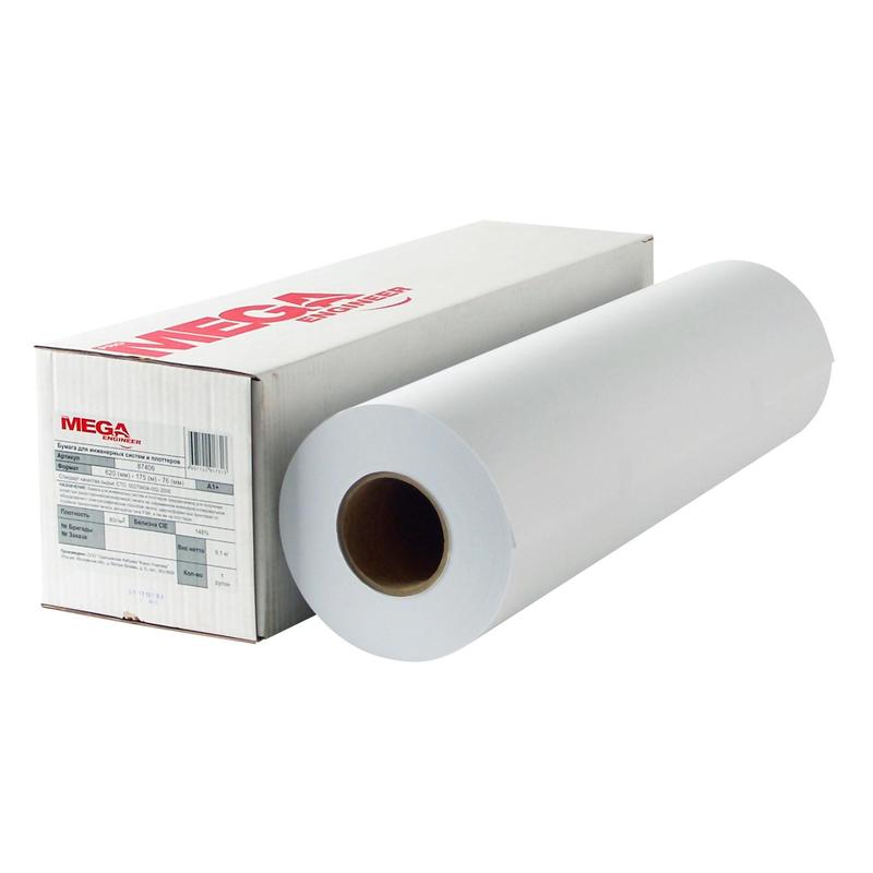 

Бумага широкоформатная ProMEGA engineer цвет.струйн.печ.80г 420ммx150м 76мм, 1270691