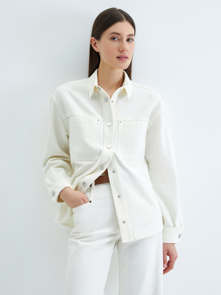 

Джинсовая куртка женская ZARINA 3225429629 белая 2XS, 3225429629