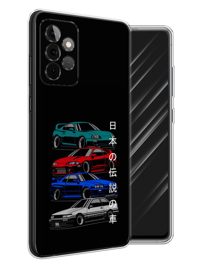 Чехол Awog на Samsung Galaxy A72 / Самсунг A72 "JDM Legend cars" 2101950-5 разноцветный