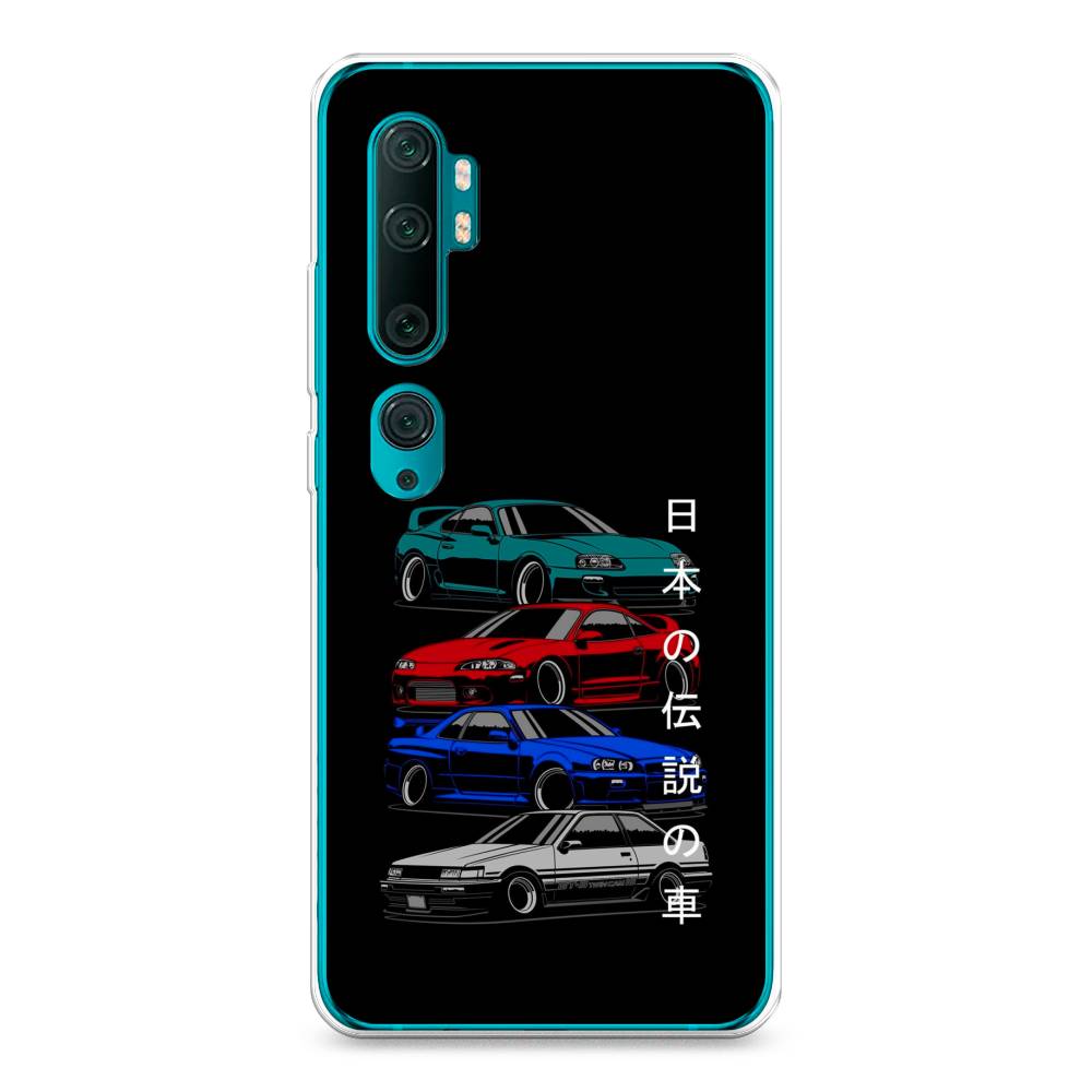 

Чехол Awog на Xiaomi Mi Note 10/Mi Note 10 Pro "JDM Legend cars", Разноцветный, 37350-5