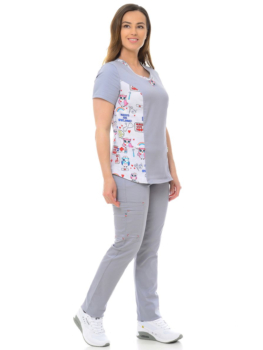 фото Костюм медицинский женский medicalwear сара 100 серый 44 ru