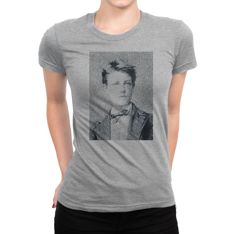 

Футболка женская Dream Shirts Артюр Рембо 9899096111 серая XS, Артюр Рембо 9899096111