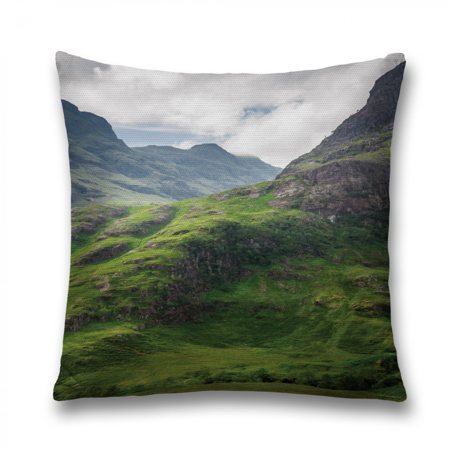 

Наволочка декоративная JoyArty "Долина Гленко" на молнии, 45x45 см, Зеленый, Долина Гленко
