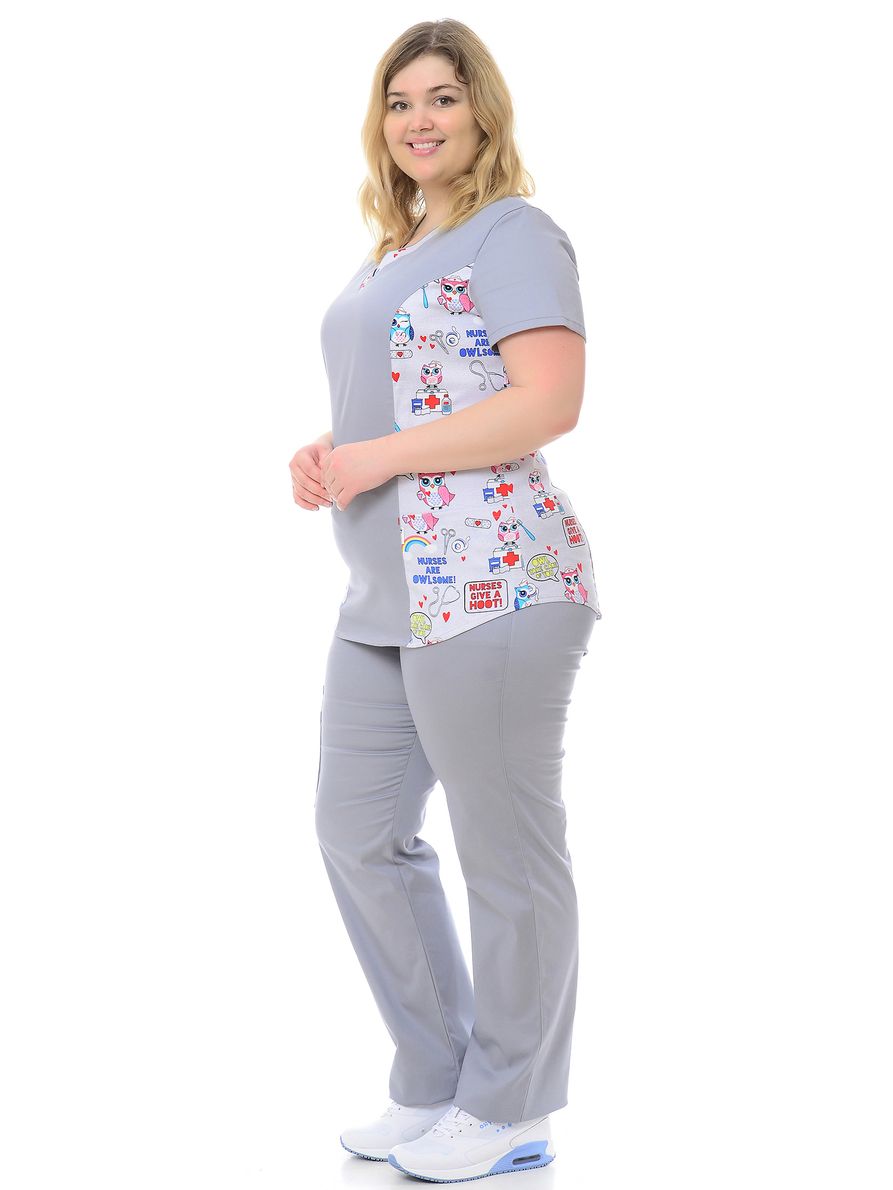 фото Костюм медицинский женский medicalwear сара 100 серый 54 ru