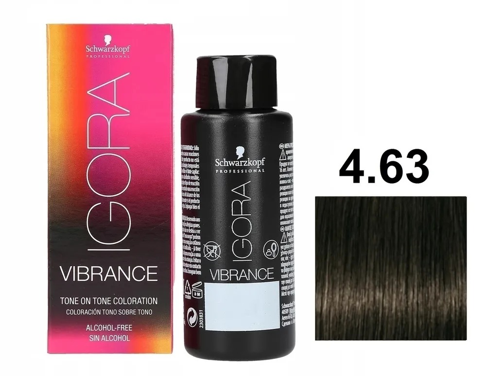 Schwarzkopf Professional IG Vibrance 4-63 Средний коричневый шоколадный матовый 60 мл 1314₽