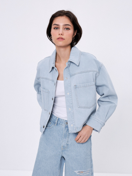 

Джинсовая куртка женская ZARINA 3225445645 синяя XS, 3225445645