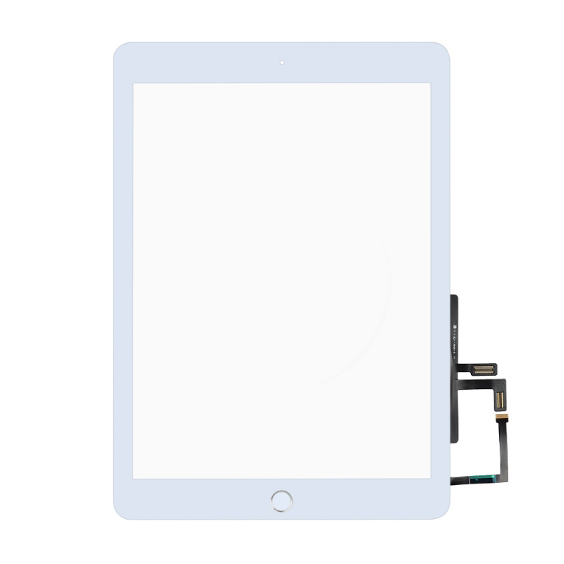 

Тачскрин (сенсор) BaseMarket для Apple iPad A1674 с серебряной кнопкой HOME (белый)