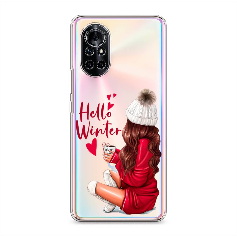 

Чехол на Honor V40 Lite "Hello winter", Красный;белый;коричневый, 6105750-5
