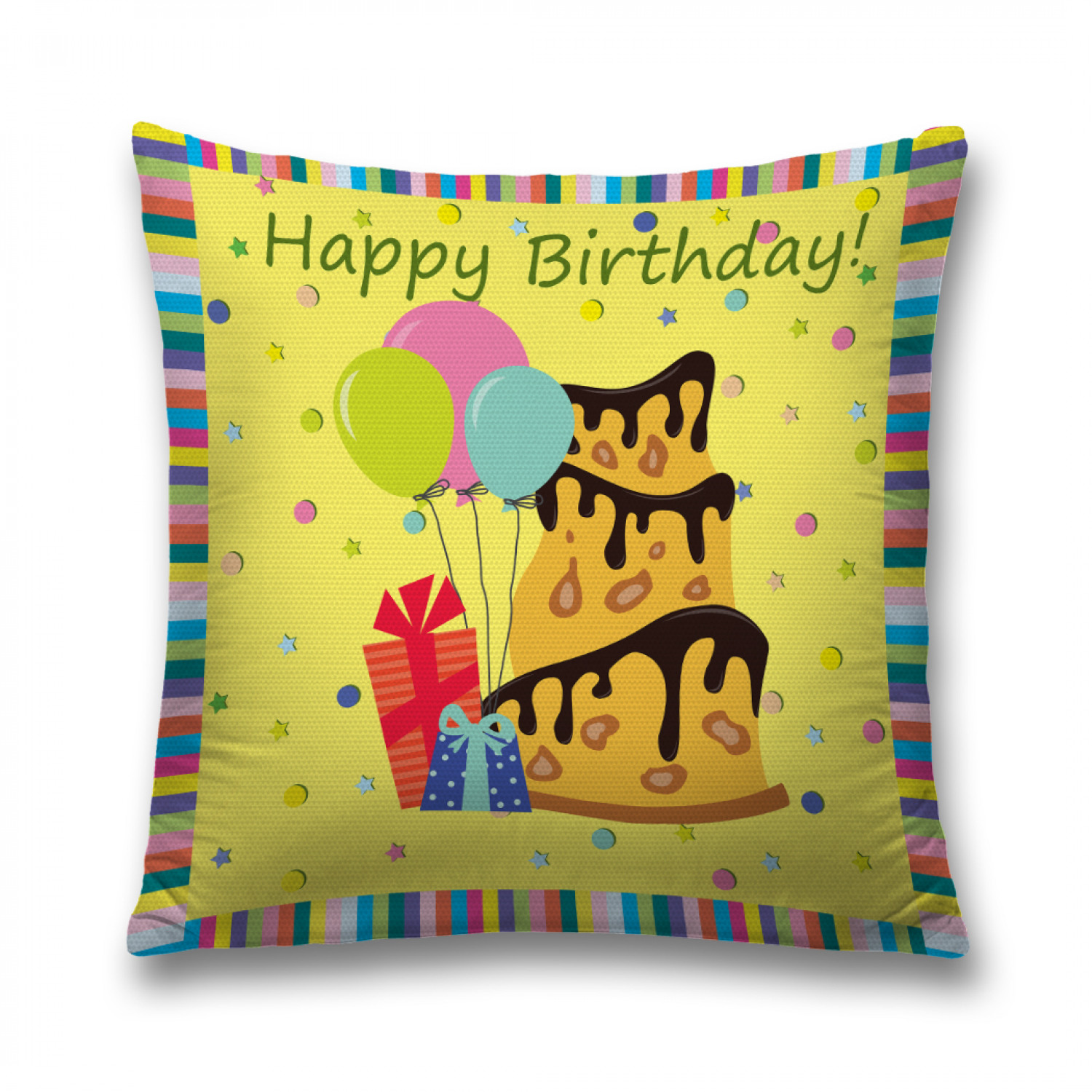 

Наволочка декоративная JoyArty "Оригинальный торт" на молнии, 45x45 см, Желтый, Оригинальный торт