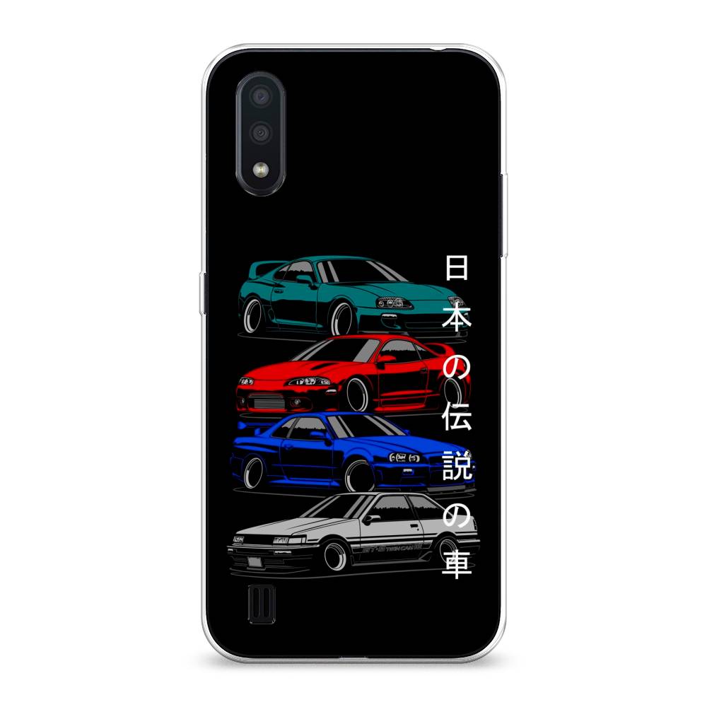 

Чехол Awog на Samsung Galaxy A01 "JDM Legend cars", Разноцветный, 29550-5