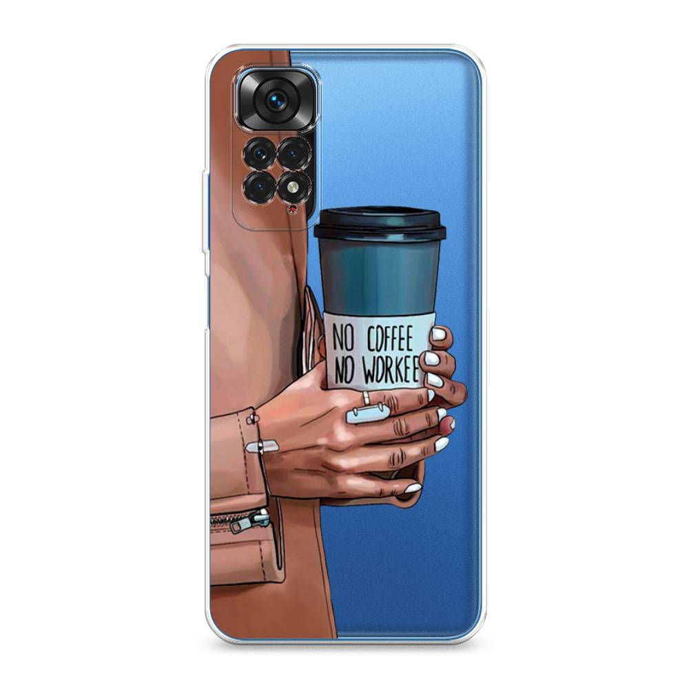 фото Силиконовый чехол "no coffee" на xiaomi redmi note 11s awog