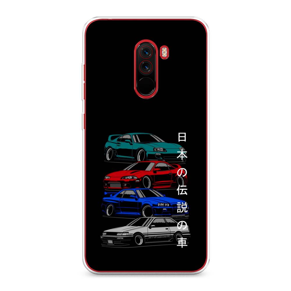 

Чехол Awog на Xiaomi Pocophone F1 "JDM Legend cars", Разноцветный, 34450-5
