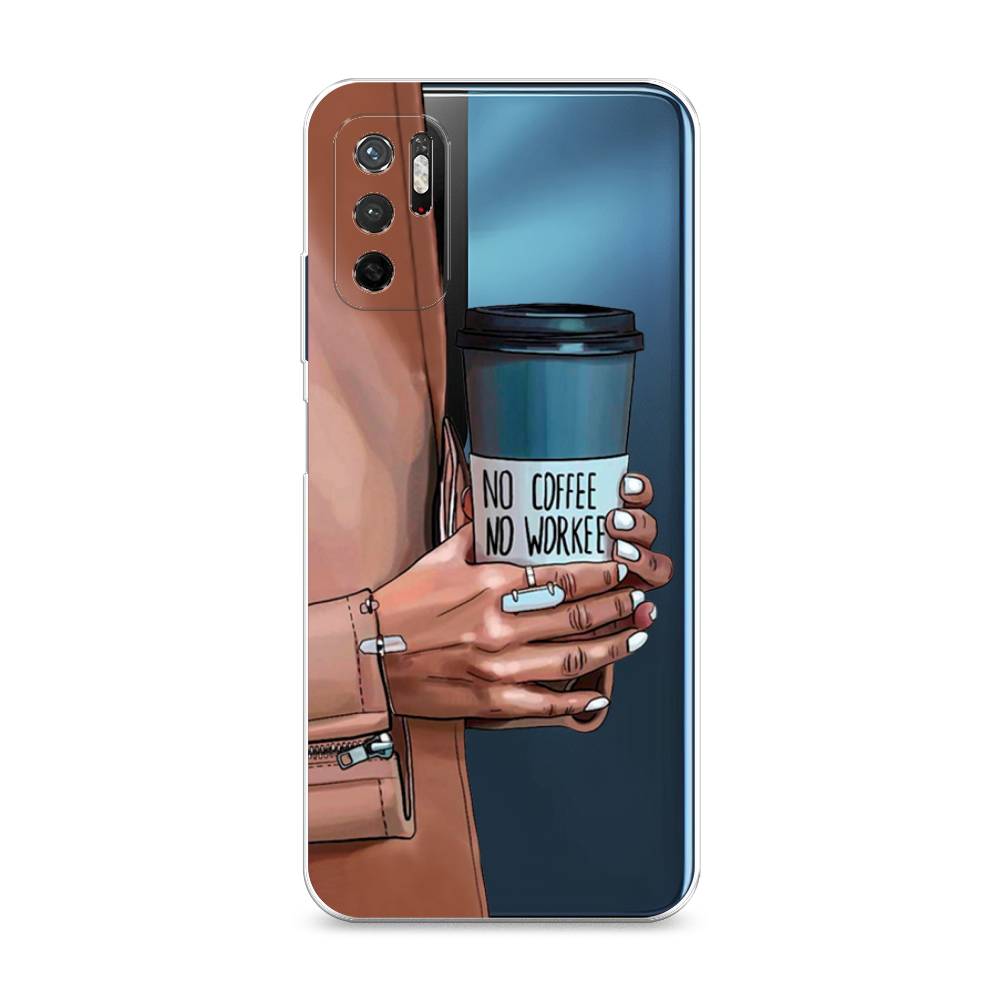 фото Силиконовый чехол "no coffee" на xiaomi redmi note 11se awog