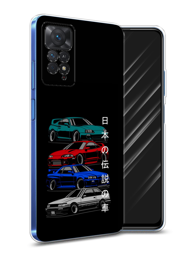 

Чехол Awog на Xiaomi Redmi Note 11E Pro "JDM Legend cars", Разноцветный, 314750-5
