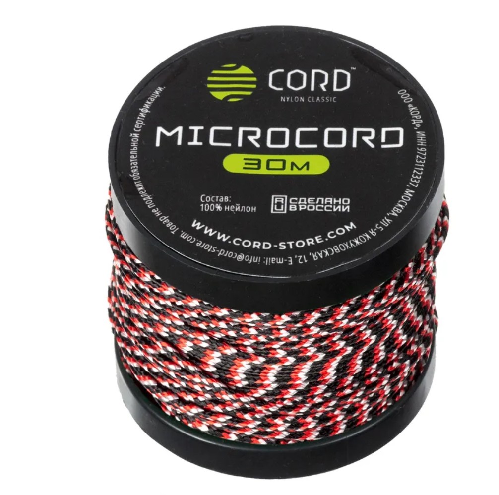 

Микрокорд CORD катушка 30м (dracula), Красный;черный;белый, УТ-00071620