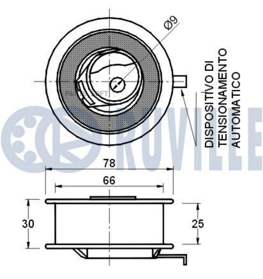 

Ролик Ремня Грм Audi/Vw 1.9Tdi 1Шт Ruville 540343