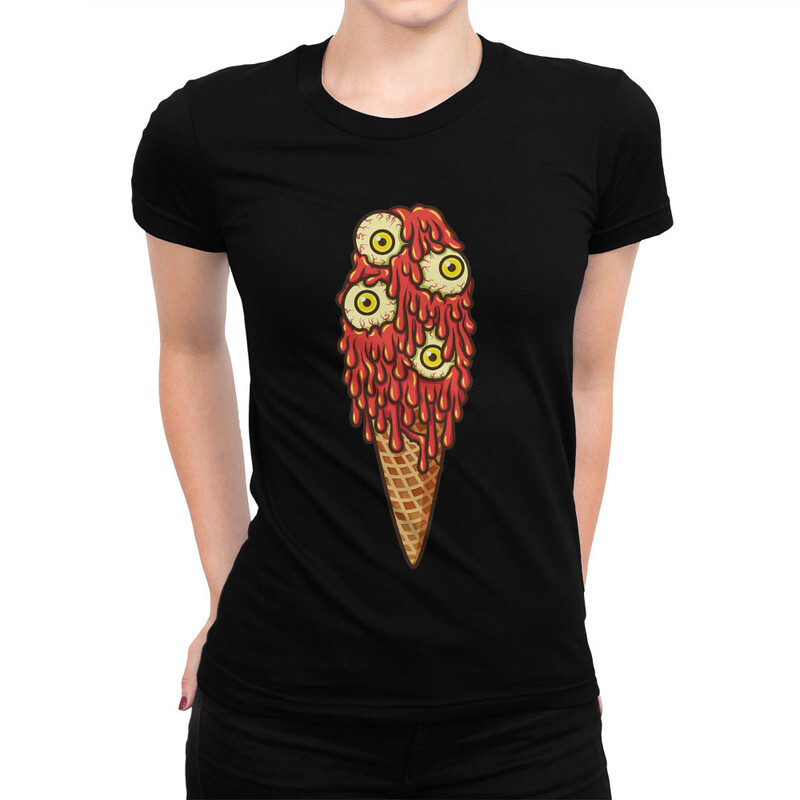 

Футболка женская Dream Shirts Зомби Мороженое 9899106111 черная 2XL, Зомби Мороженое 9899106111
