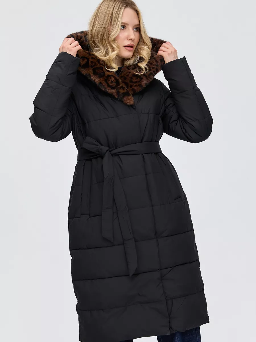 

Пальто женское LAWINTER 84695 черное 46 RU, Черный, 84695