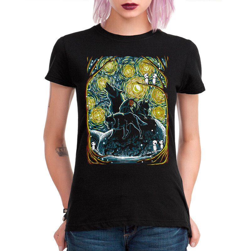 

Футболка женская Dream Shirts Принцесса Мононоке 10003911 черная M, Принцесса Мононоке 10003911