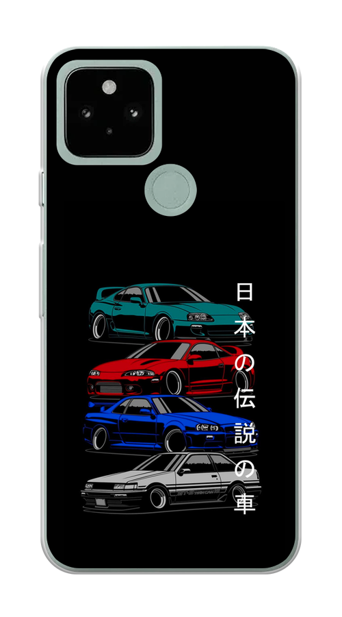 

Чехол Awog на Google Pixel 5 "JDM Legend cars", Разноцветный, 270750-5