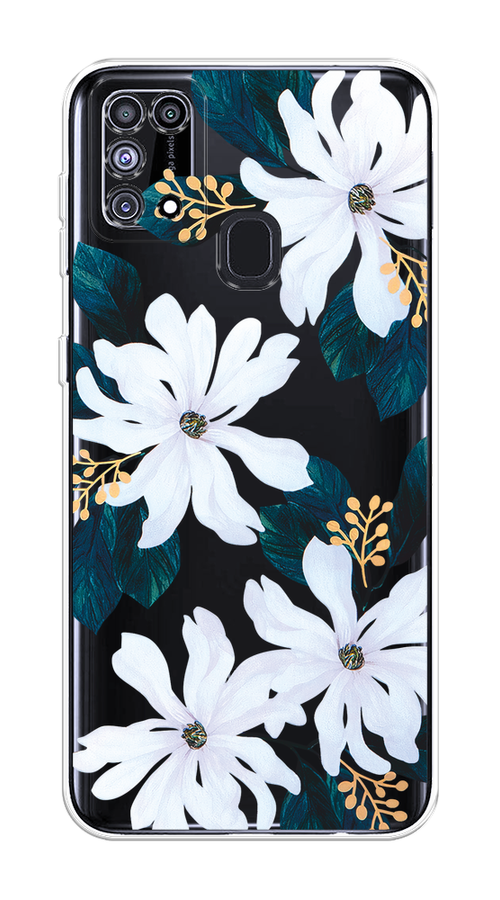 

Чехол на Samsung Galaxy M31 "Delilah Flower", Зеленый;белый, 2100750-1