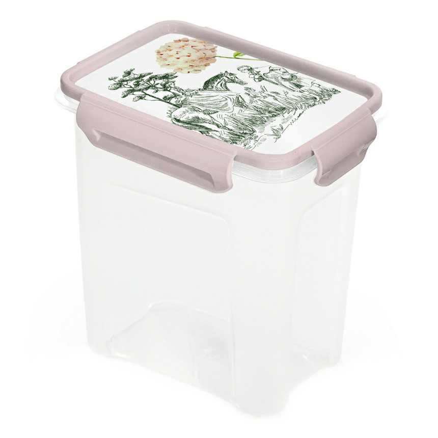 

Контейнер для хранения продуктов Полимербыт Toile de Jouy 1,1 л, Бежевый