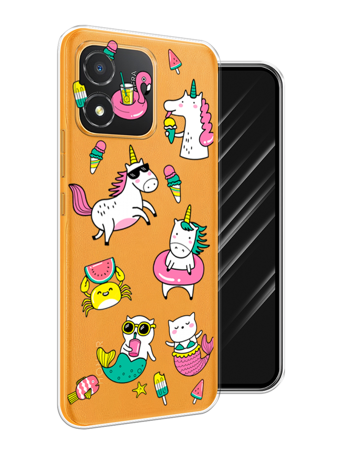

Чехол Awog на Honor X5 "На отдыхе", Белый;бирюзовый;розовый, 6120950-2