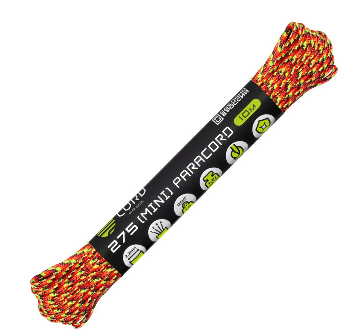 

Паракорд 275 CORD 10м (fireball), Оранжевый, УТ-00071660