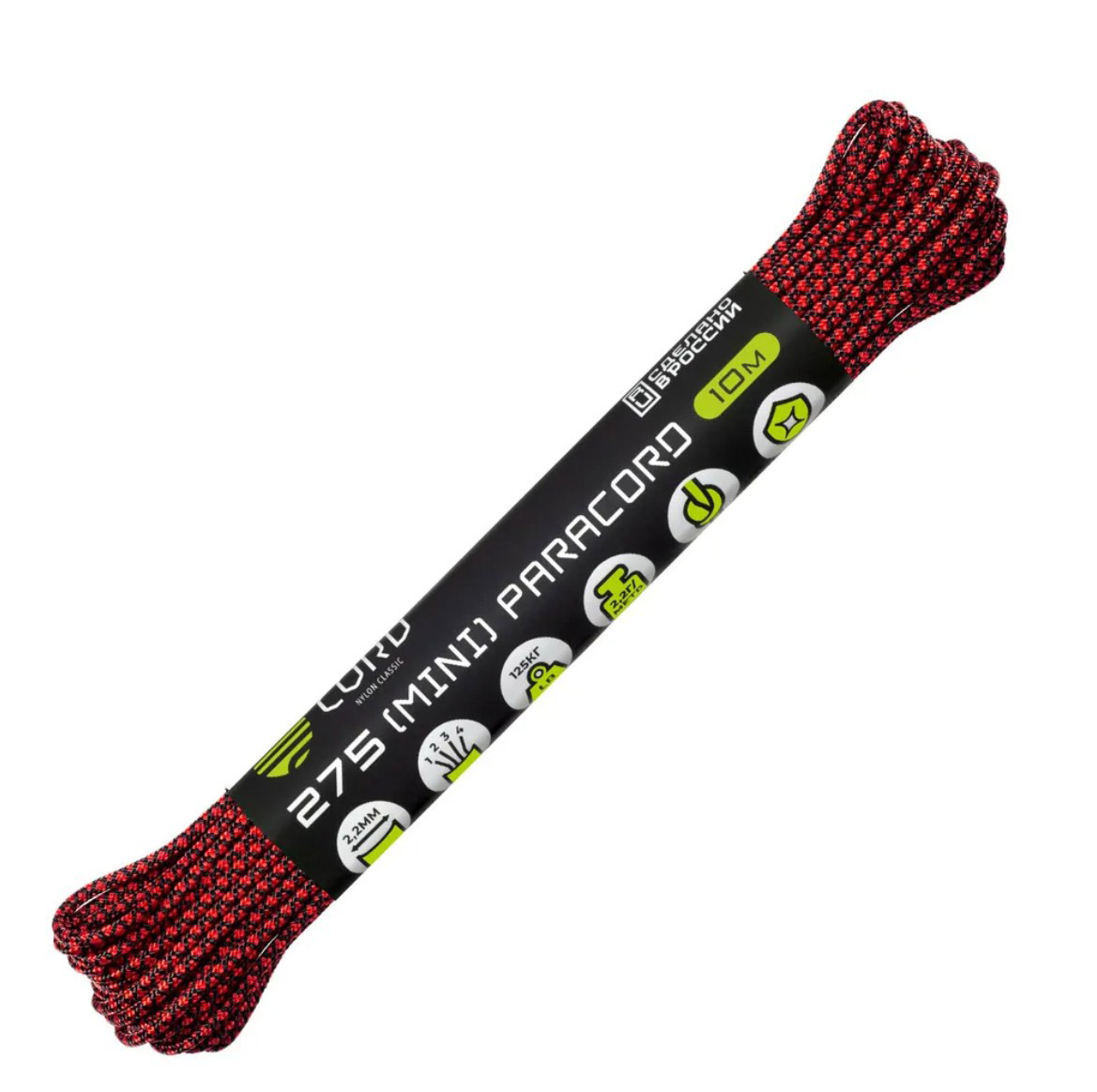 

Паракорд 275 CORD 10м (red snake), Красный, УТ-00071665
