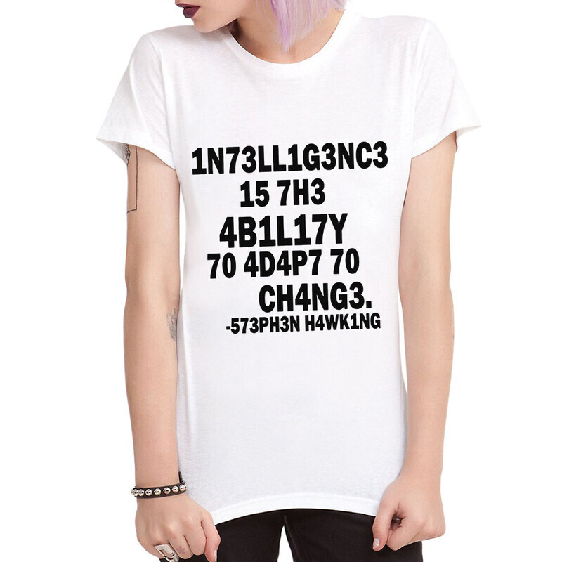 

Футболка женская Dream Shirts Стивен Хокинг 10003981 белая L, Стивен Хокинг 10003981