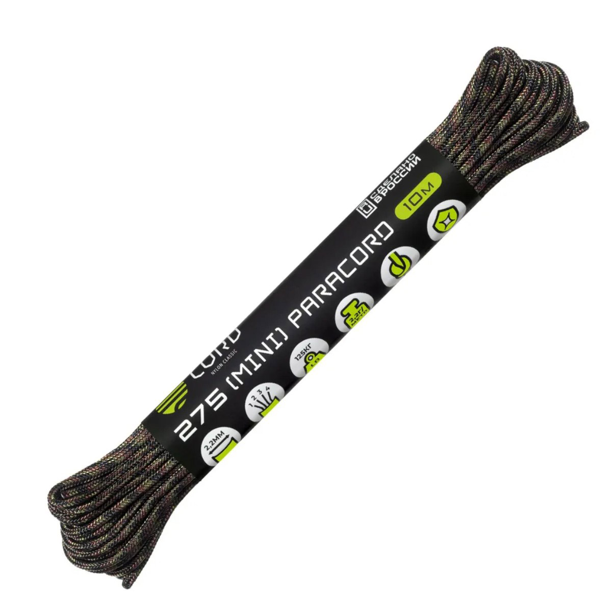 

Паракорд 275 CORD 10м (woodland), Зеленый, УТ-00071670