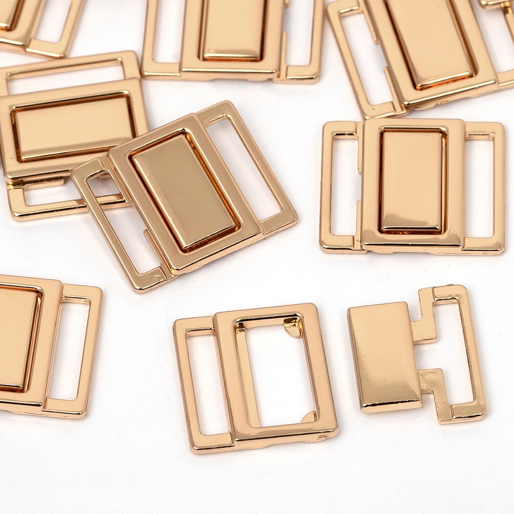 

Пряжка-застежка для купальников TBY металл, 15 мм, оттенок золото 2, 100 шт (TBY.121SW.G), Золотистый, металл, 15 мм, оттенок золото 2, 100 шт