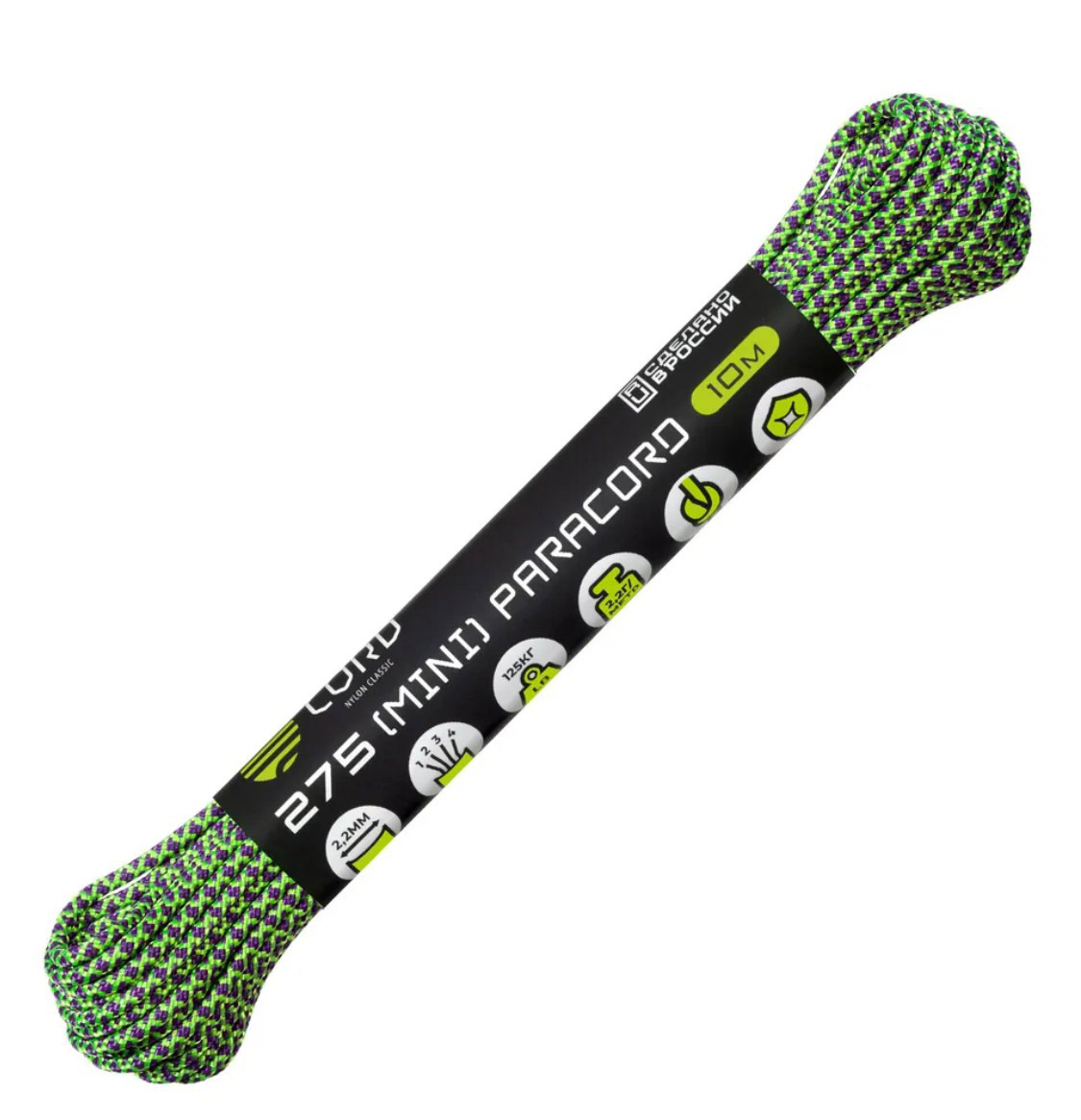 

Паракорд 275 CORD 10м (zombie snake), Зеленый, УТ-00071671