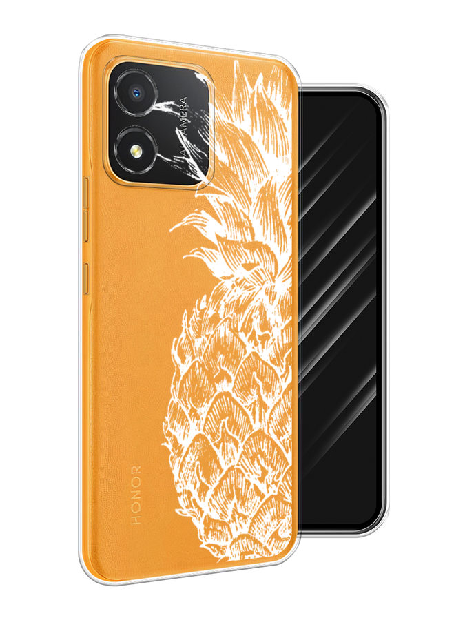 

Чехол Awog на Honor X5 "Ананас графика белая", Белый, 6120950-10