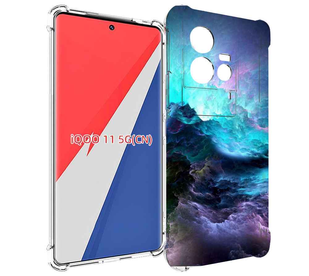 

Чехол MyPads Волна для Vivo iQOO 11, Прозрачный, Tocco