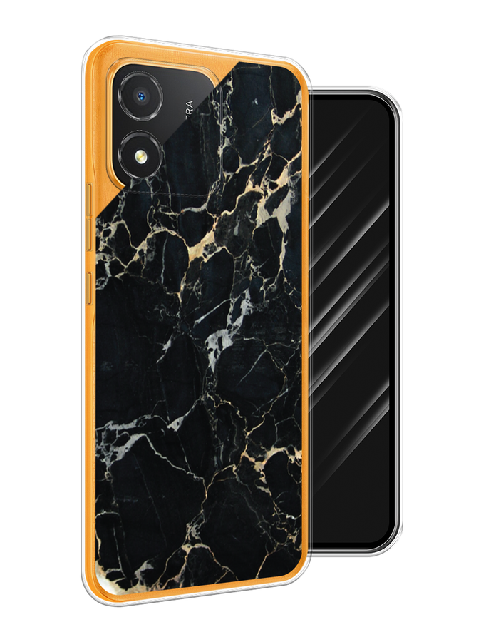 

Чехол Awog на Honor X5 "Черный мрамор уголок", Черный;золотистый, 6120950-3