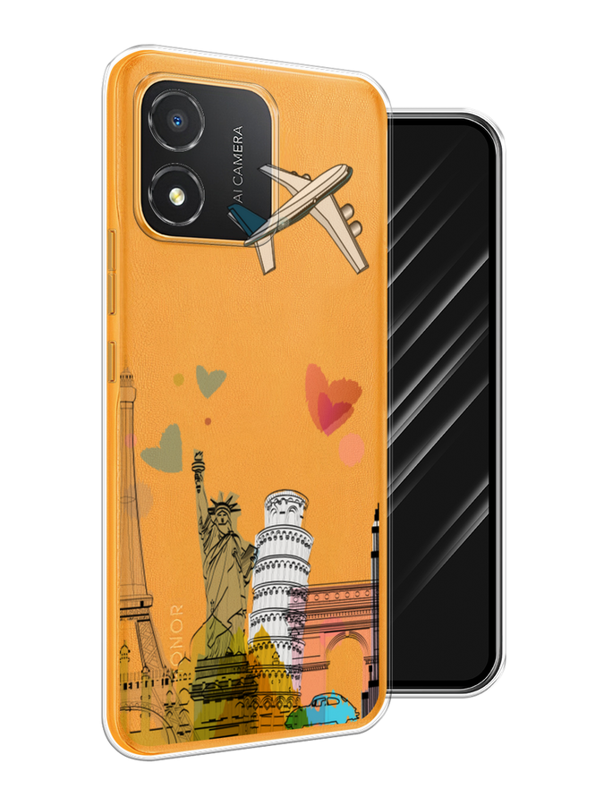 

Чехол Awog на Honor X5 "Самолет путешествий", Желтый, 6120950-10