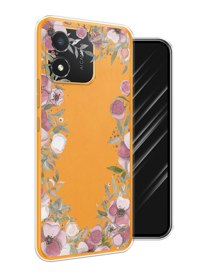 

Чехол Awog на Honor X5 "Розовая цветочная рамка", Розовый;зеленый, 6120950-8
