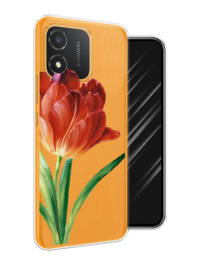 

Чехол Awog на Honor X5 "Красный тюльпан", Оранжевый;зеленый, 6120950-8