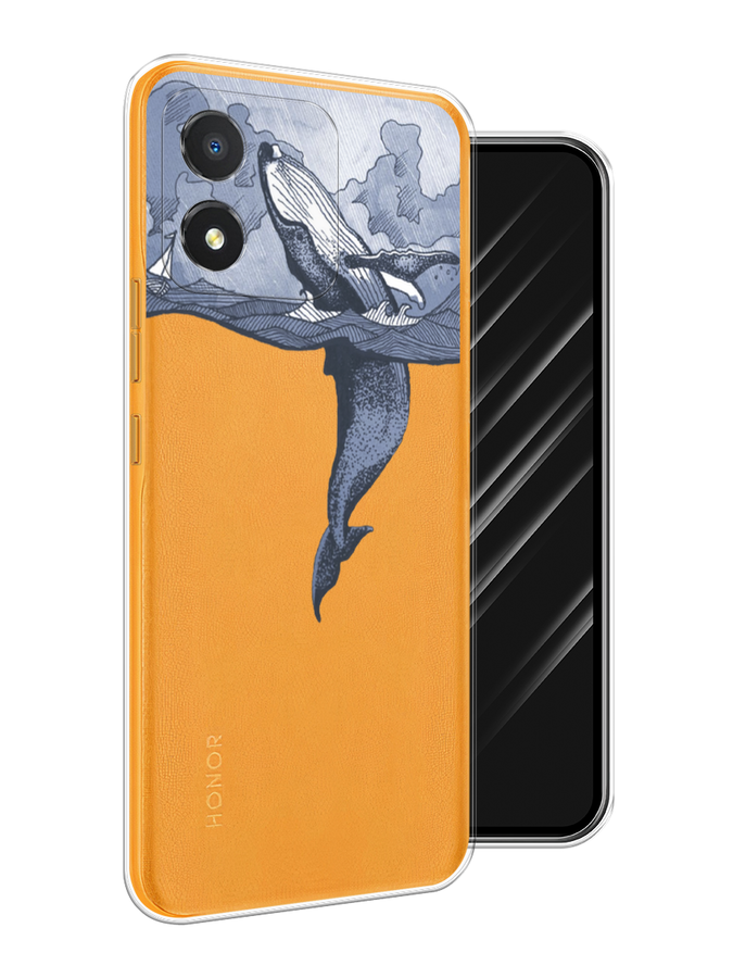 

Чехол Awog на Honor X5 "Два измерения", Голубой;черный;прозрачный, 6120950-7