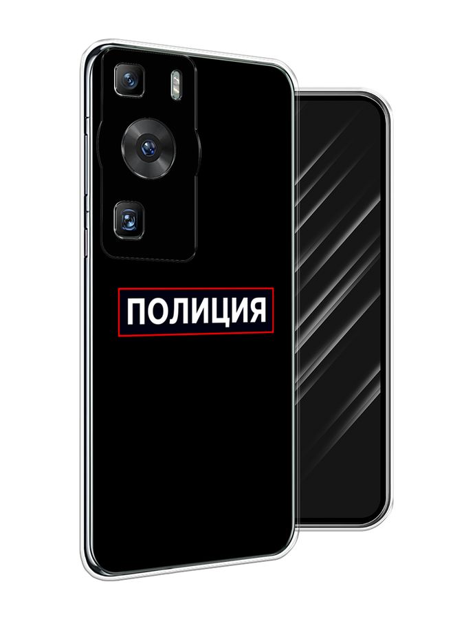 

Чехол Awog на Huawei P60/P60 Pro "Police logo", Черный;белый;красный, 6121150-5