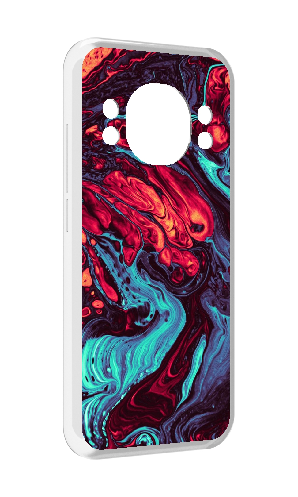 

Чехол MyPads разбавленная краска для Doogee S98 / S98 Pro, Прозрачный, Tocco