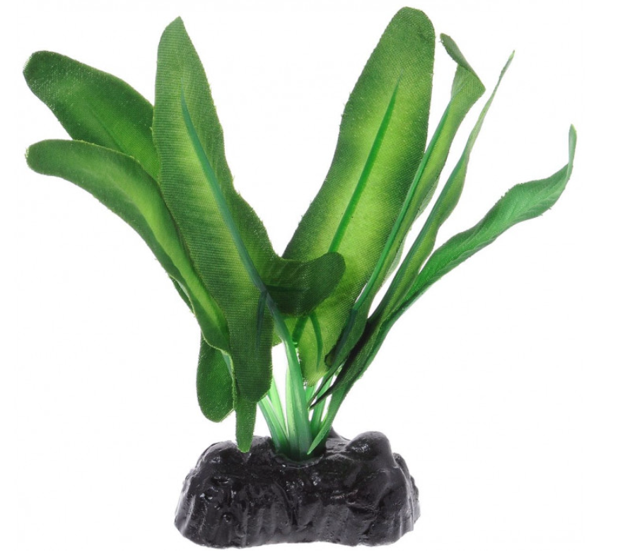 Растение для аквариума Vitality шелковое Анубиас Хастифолия, 30 см