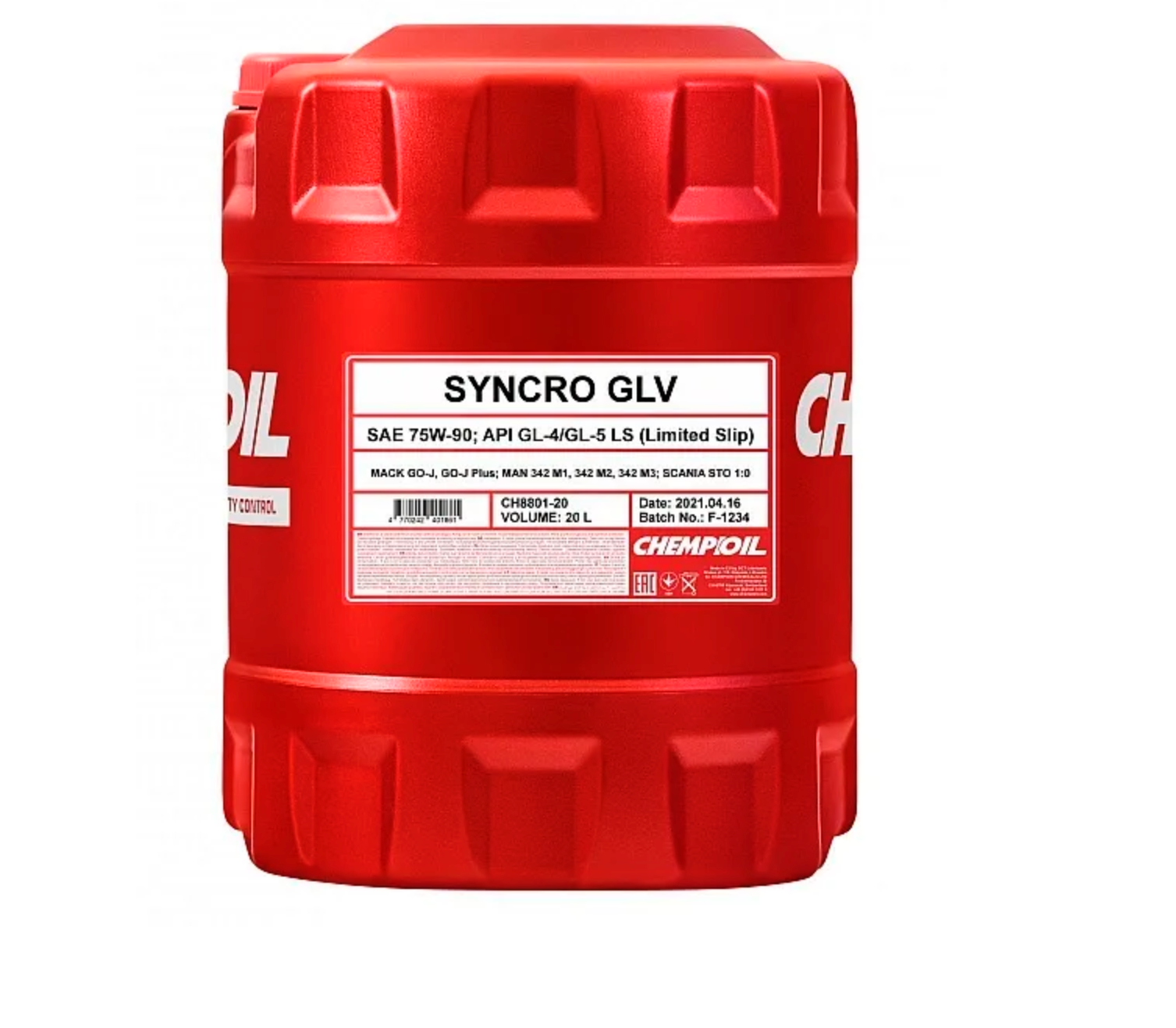 75W-90 Syncro GLV GL-4/GL-5 LS 10л (синт. транс. масло)