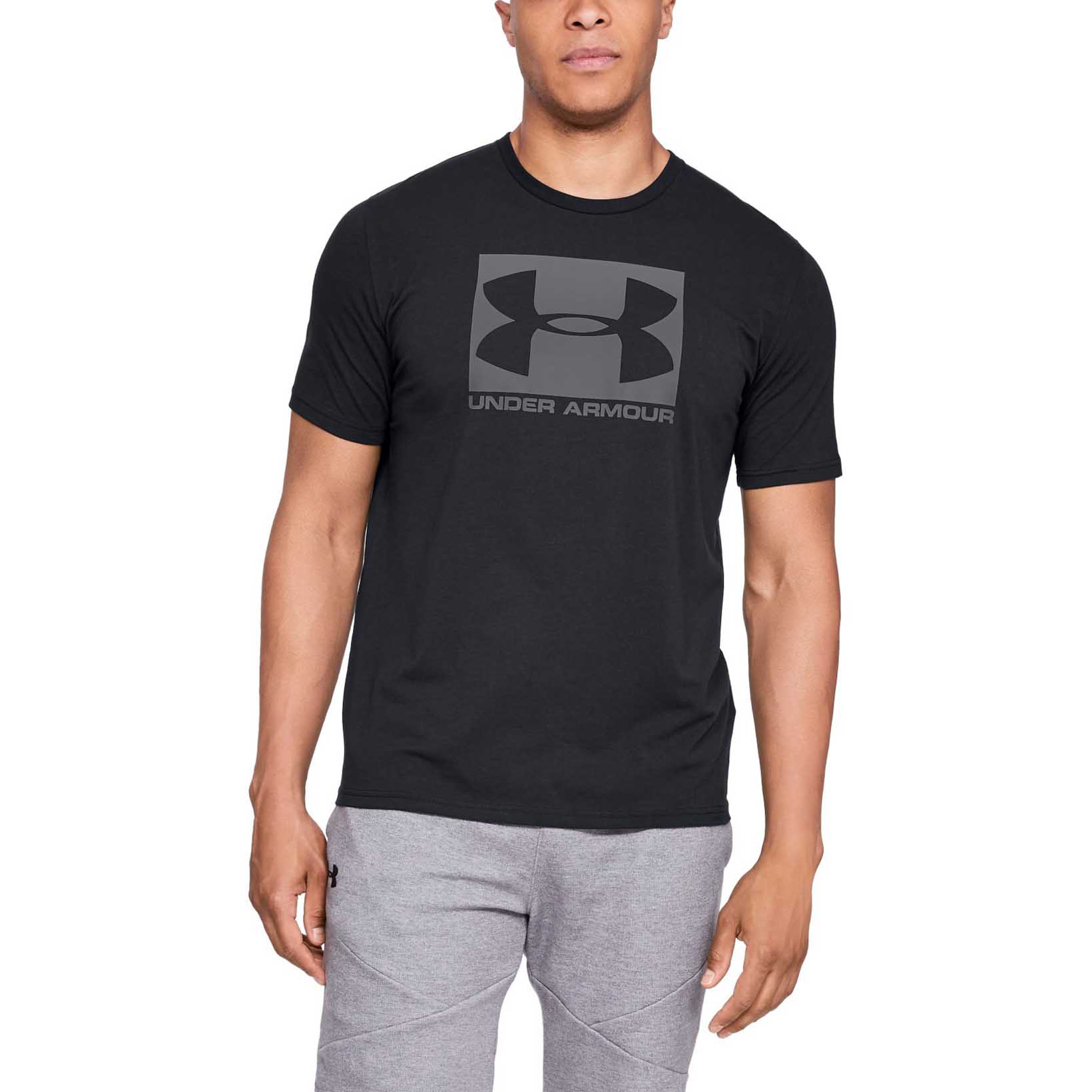 

Футболка мужская Under Armour Boxed Sportstyle Graphic Charged Cotton черная 3XL, Boxed Sportstyle Graphic Charged Cotton Short Sleeve T-shirt