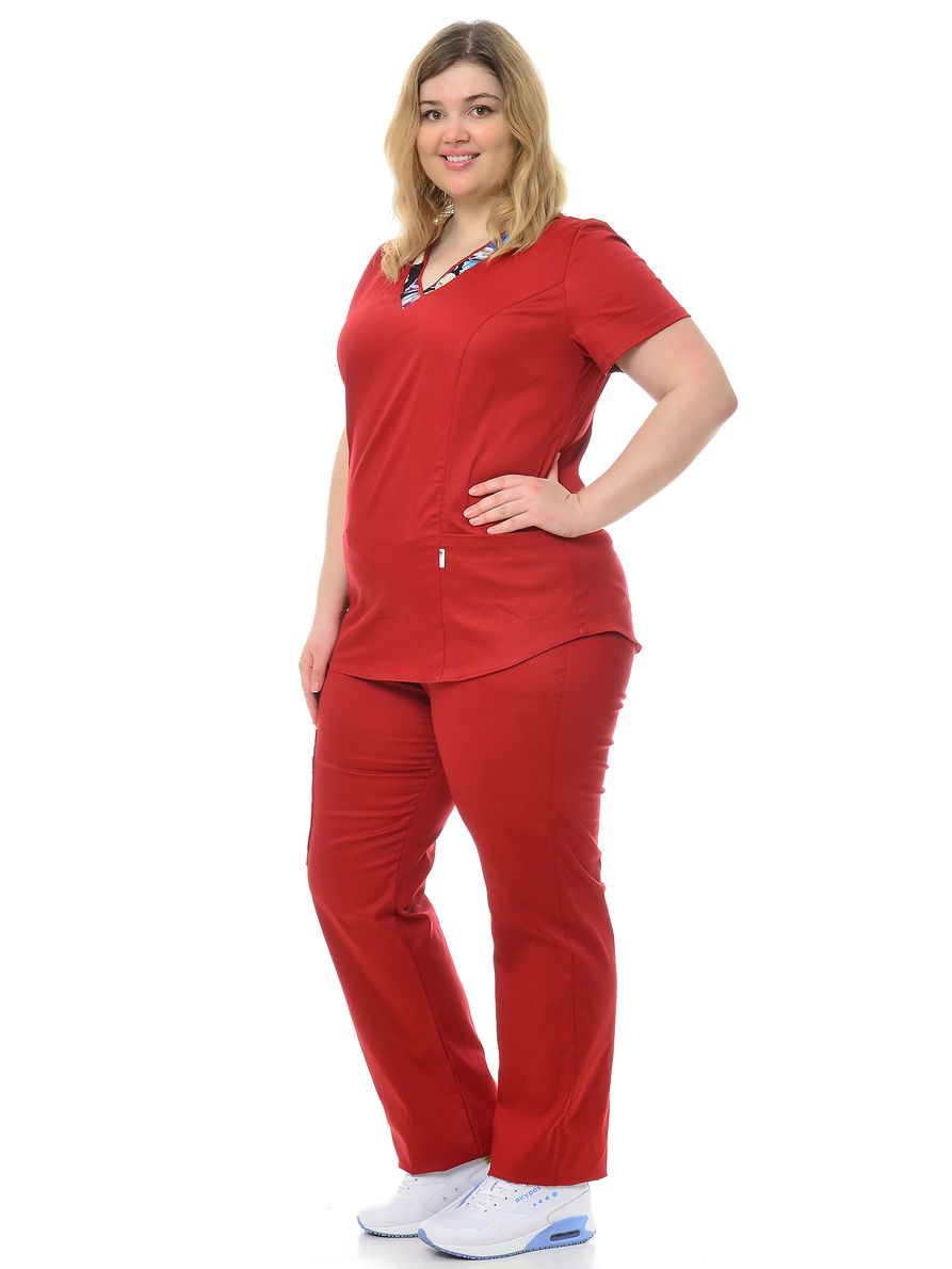 фото Костюм медицинский женский medicalwear сара 100 красный 54 ru