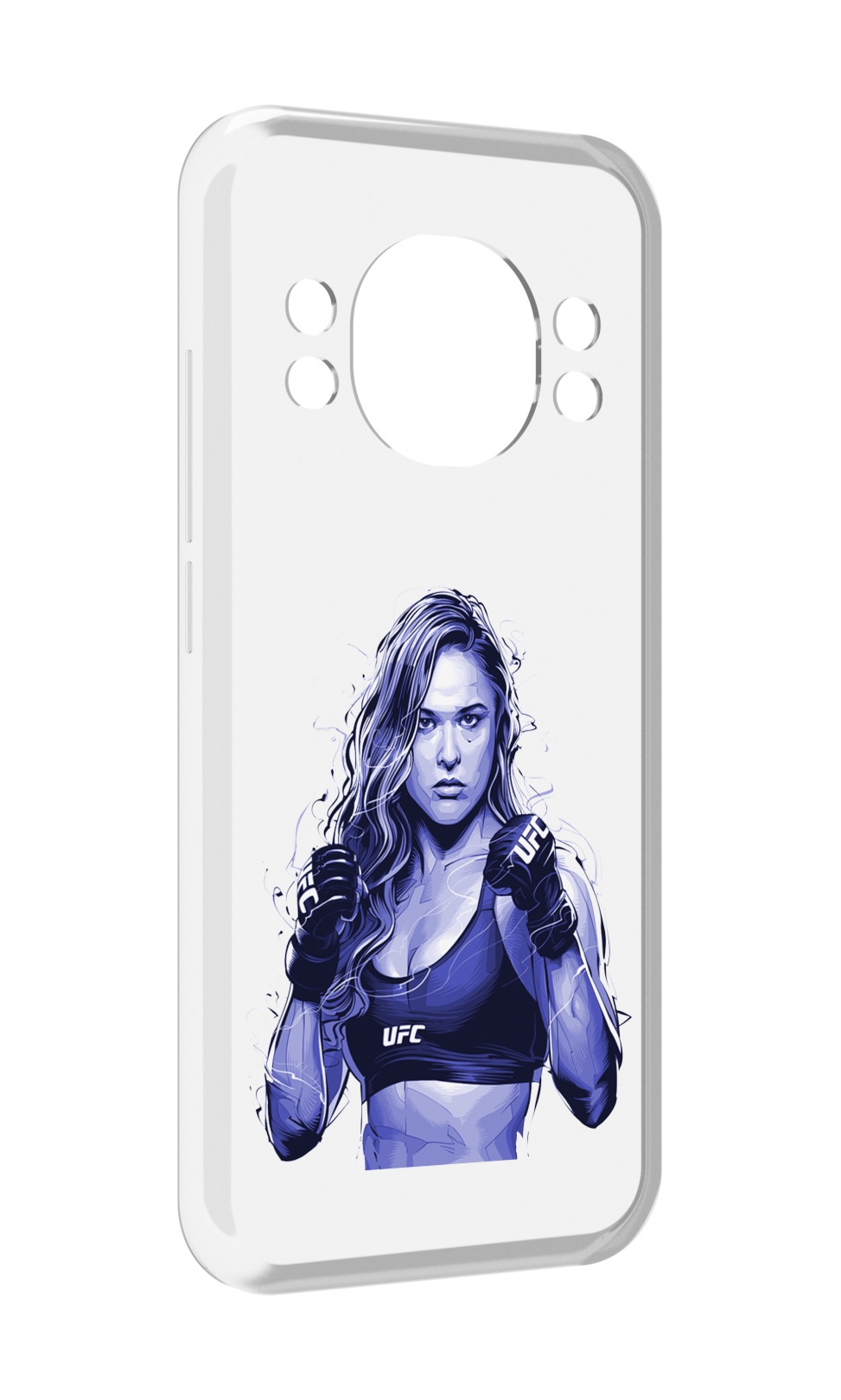 

Чехол MyPads ронда-роузи-юфс для Doogee S98 / S98 Pro, Прозрачный, Tocco