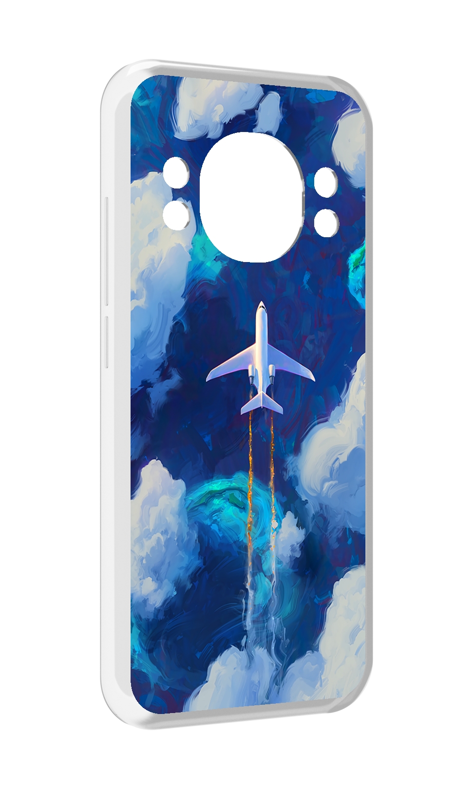 

Чехол MyPads самолет-в-небе-рисунок для Doogee S98 / S98 Pro, Прозрачный, Tocco